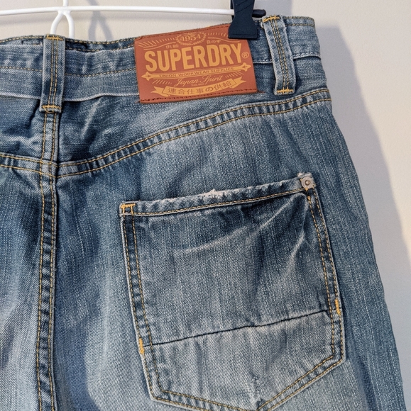 Superdry Black Label Distressed Jeans - Picture 1 of 8
